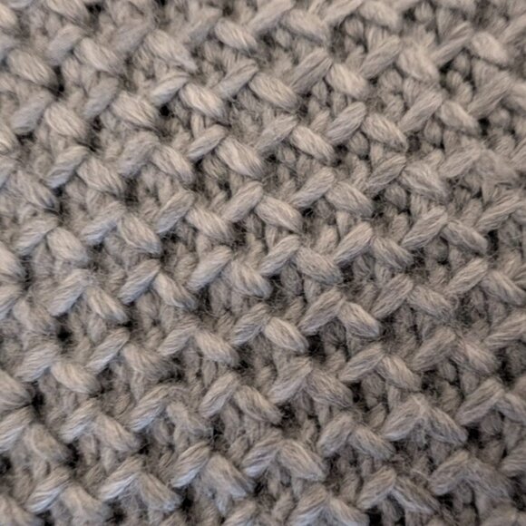 NWT Calvin Klein Knit Cowl - Turtleneck Poncho Gray One Size - Picture 6 of 11